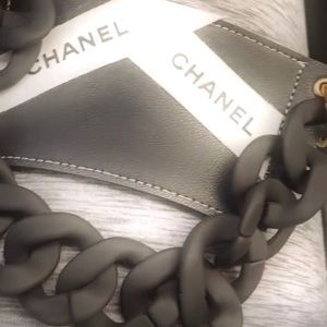 Custom black cup holder with authentic Chanel ribbon *** 2 for $20!!!